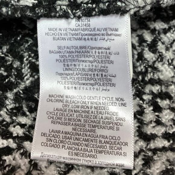 BCBGeneration Plaid Sleeveless Midi Long Duster Blazer Cardigan Coat Jacket Sz S - Picture 5 of 5